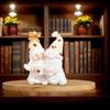 Gnome Couple Statue Coffee Gnome Table Ornament Collectible Figurine Resin Art Sculpture For Indoor Outdoor Home Decoration
