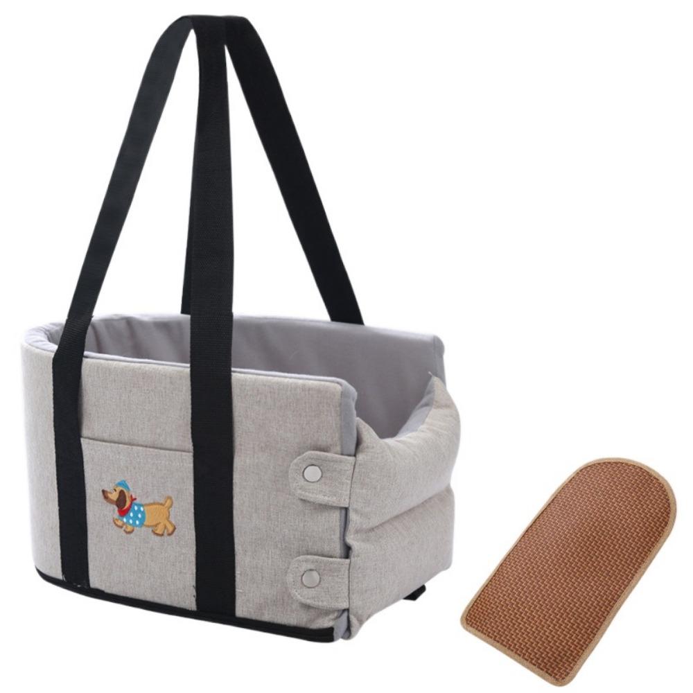 Soft Puppy Car Seat Cute Dog Car Backpack Multifunctional Pet Booster Seat Outdoor Travel