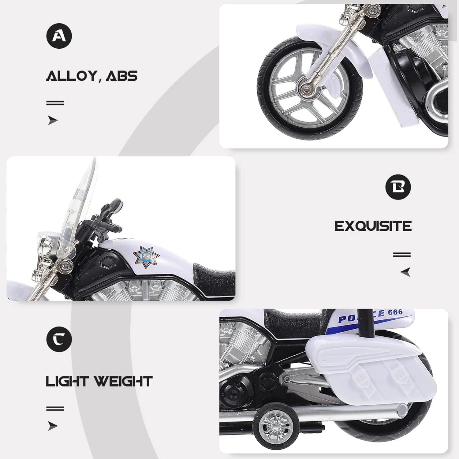 1/12 полицейский мотоцикл — фото 6