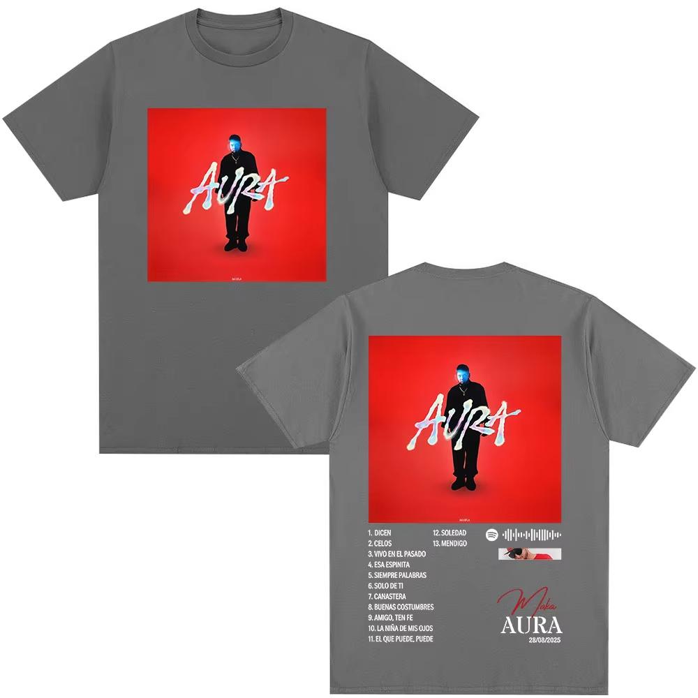 Rapper Maka Aura 2025 Tour Graphic T Shirts Men's Women Fashion Vintage T-shirts Casual Cotton Short Sleeve T Shirts Streetwear