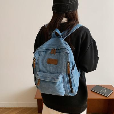 Denim Vintage Reisrugzak Rugzak met grote capaciteit