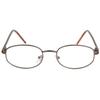 Fujita Optical Reading Glasses for Metal Men, 2.0 Prescription, Frame, Brown, FR-05 +2.00