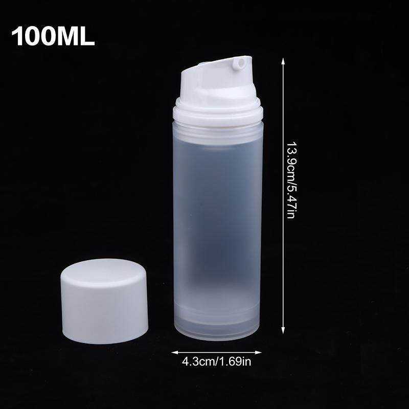 Plastic Airless Pump Bottle 15ml 30ml 50ml Vacuum Press Spray Bottle for Lotion Cream Gel Travel Bottling Container