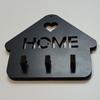 Wooden Wall Key Hanger with 3 Hooks Wall Decor