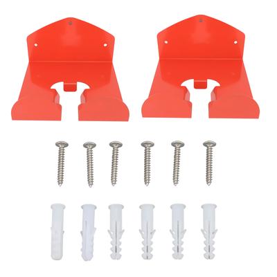 2PCS Garden Trimmer Rack Steel Garden Power Tool Hanger Wall Mounted Garage Storage Organizer for