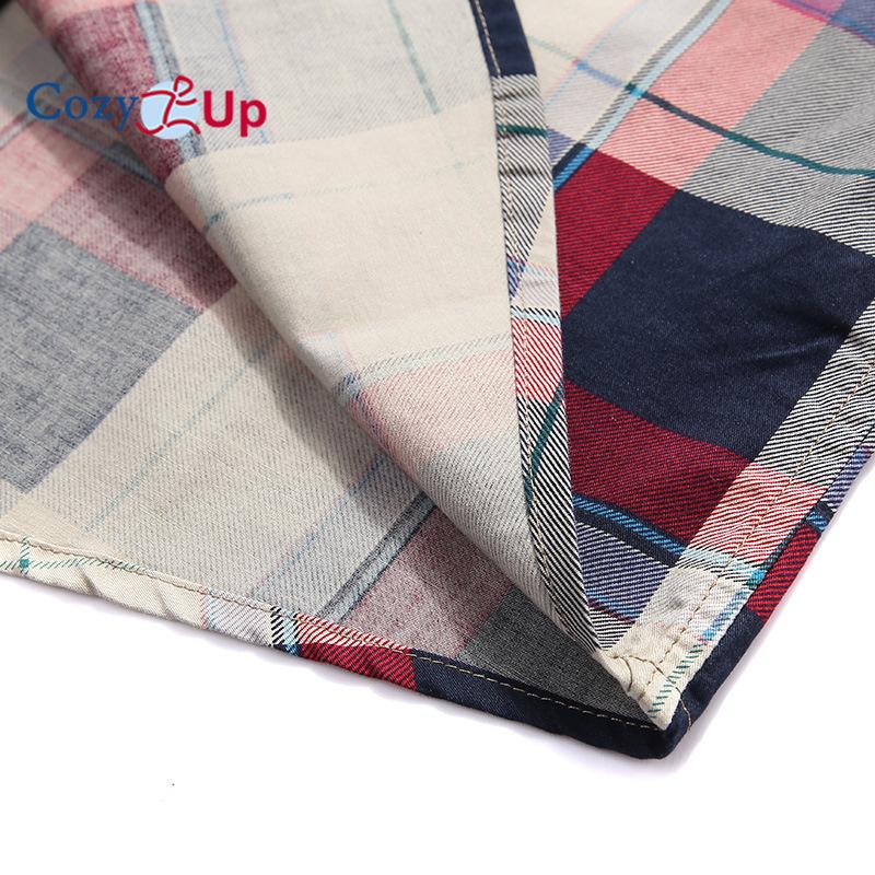 Cozy Up Men's Oversized Short Sleeved Shirt for Outdoor Work, Thin Checkered Casual Shirt