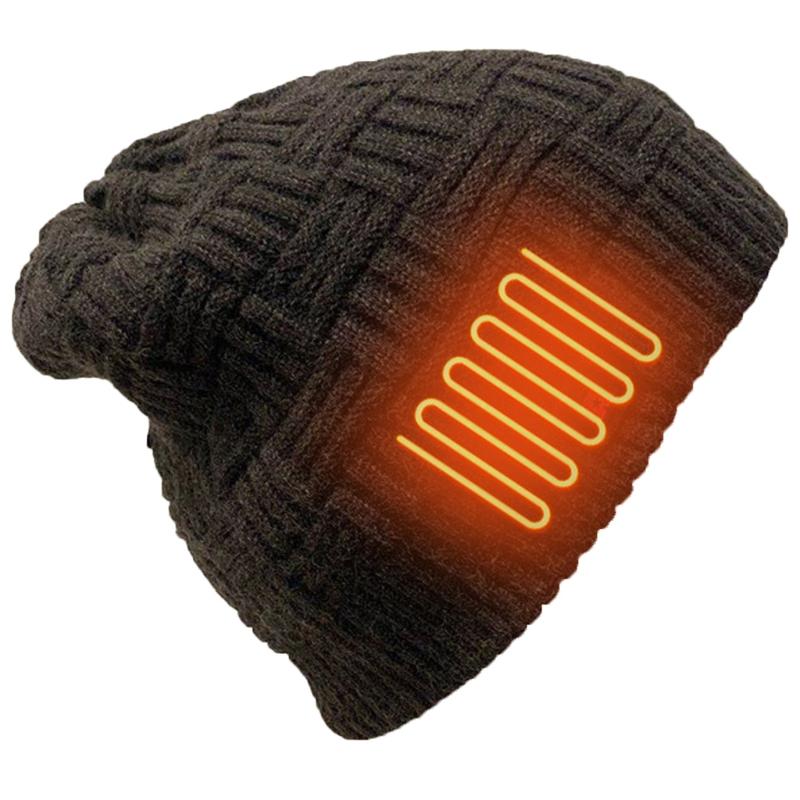 Winddichte, akkuheizbare Mütze, Outdoor-Kälteschutz-Skimütze, beheizte Mütze zum Konzentrieren auf die Arbeit im Freien oder Spo