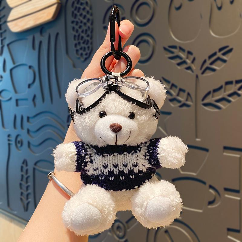 Cartoon Brown Bear Doll Plush Bear Pendant Bag Accessories Cute Plush Hangings Hangings Ornament Bag Pendant Bag Charm