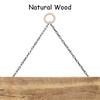 40Pcs Natural Wood Rings for Craft, Pendant Connectors Wood Rings Circles for Craft, Jewelry Making, 8 Size 15-50mm