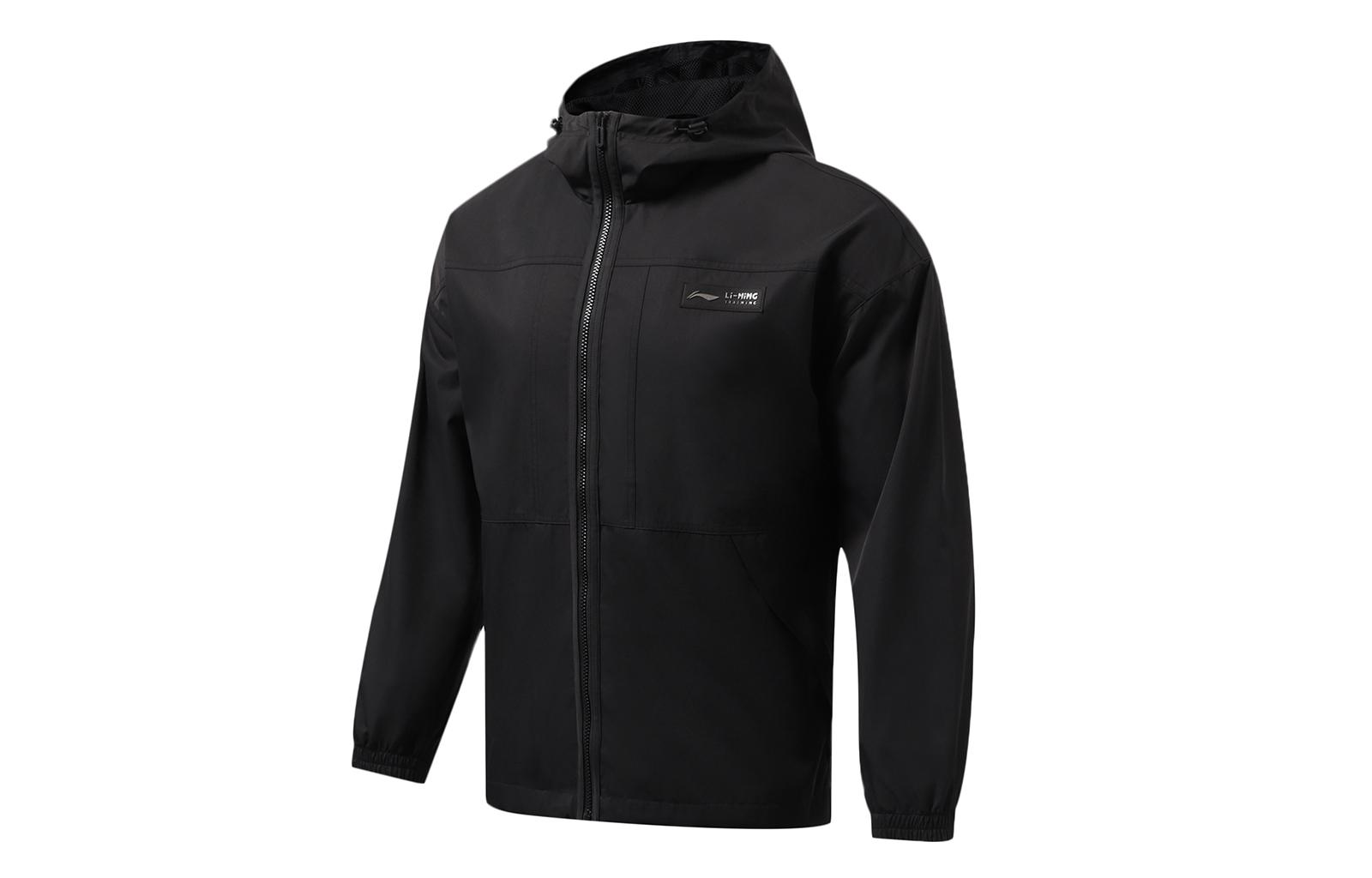 Li Ning Fitness Series Jackets Men s Black Hooded Moderate Other AFDT535-1 S