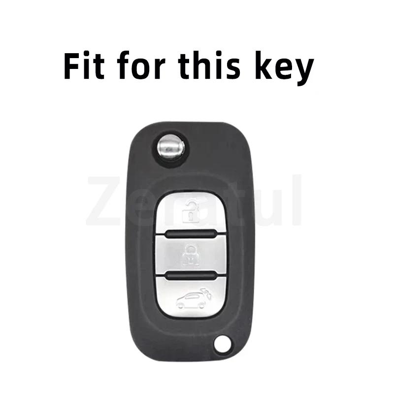 Housing Remote Fit For Renault Fluence Clio Fit For Lada Sedan Largus Kalina Granta Vesta X-Ray Xray Tpu Auto Key Fob Cover Remote Case Key Ring