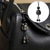Exquisite Charm New Chinese Style Keychain Silver Shining Stone Bead Mobile Phone Chain Gift