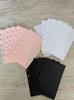 5 Stück A7 Rosa Schwarze Mappen-Taschen Mappen für Notizbuch Trennblätter Wasserdichte PVC-Blätter Dokumentenablage-Tasche