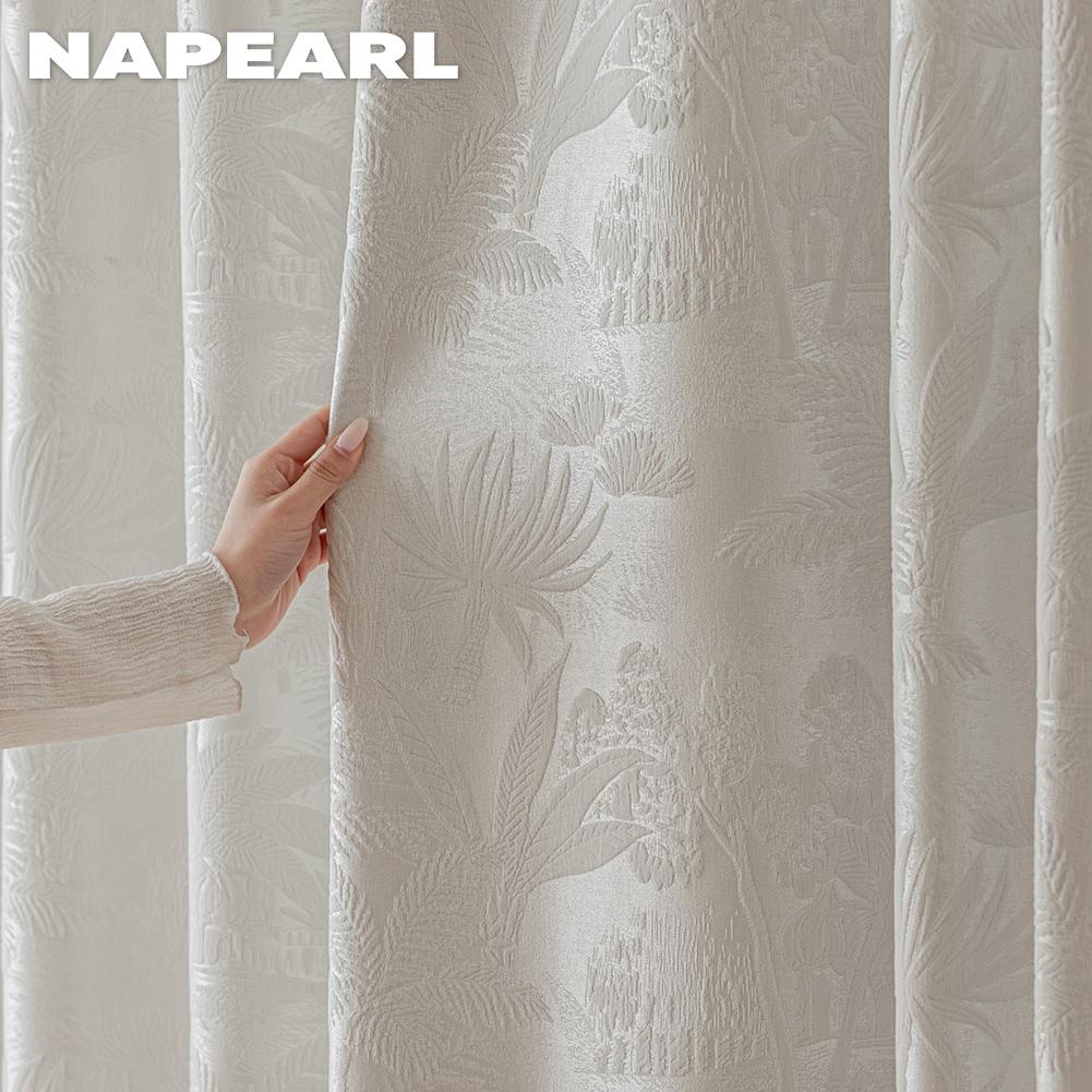 1PC NAPEARL European-style Luxury Blackout Curtain Thick Window Drapes for Bedroom Living Room Home Decor