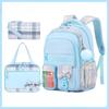 Cute Backpack for Elementary and Middle School Students, Soft Cloth Spine Protection, Lightweight and Large Capacity Backpack for Girls