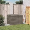 VidaXL Boîte de Rangement de Jardin, Coffre à Outils, Meuble de Rangement, Organisateur de Terrasse Arrière-cour Patio, Gris 365338