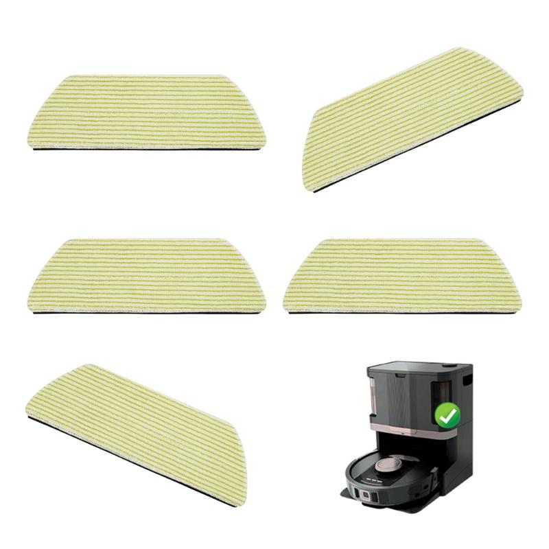 6PCS Multifuntional Floor Mopping Cloths Mop Attachments Dust Catching Mop Pad Reusable Mop Cloth for RV2820 Vacuum