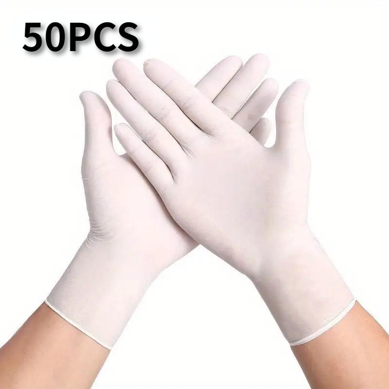 20/50/100PCS Disposable  White Nitrile Gloves for Kitchen Cleaning Manicure Dishwashing Waterproof Household Cleaning Tools