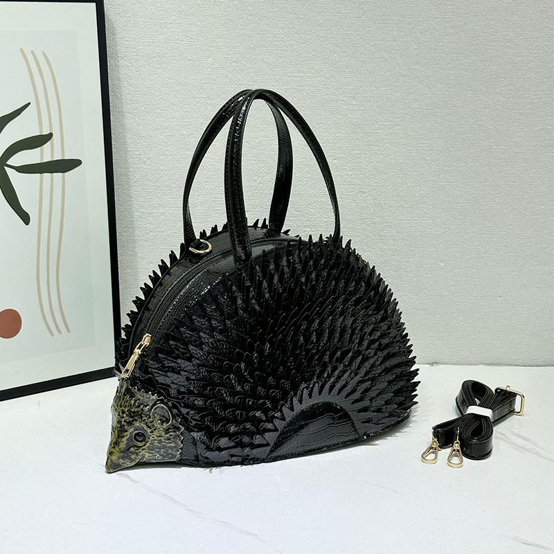 Hochwertige Igel Handtasche Damen Luxus Unregelmäßige Umhängetasche Einzigartig Kreativ Tierförmige Crossbody Tasche Klassische Party Tasche