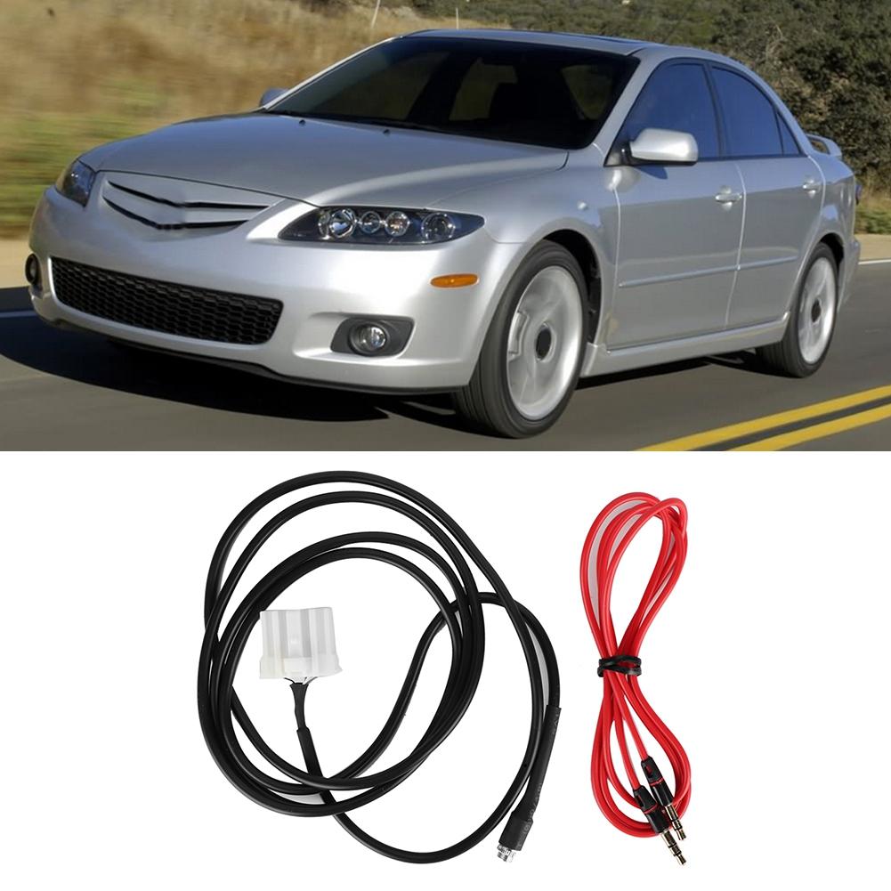 Car Radio AUX Adapter Cable 3.5mm Female Fits for Mazda 3 6 2006  2013