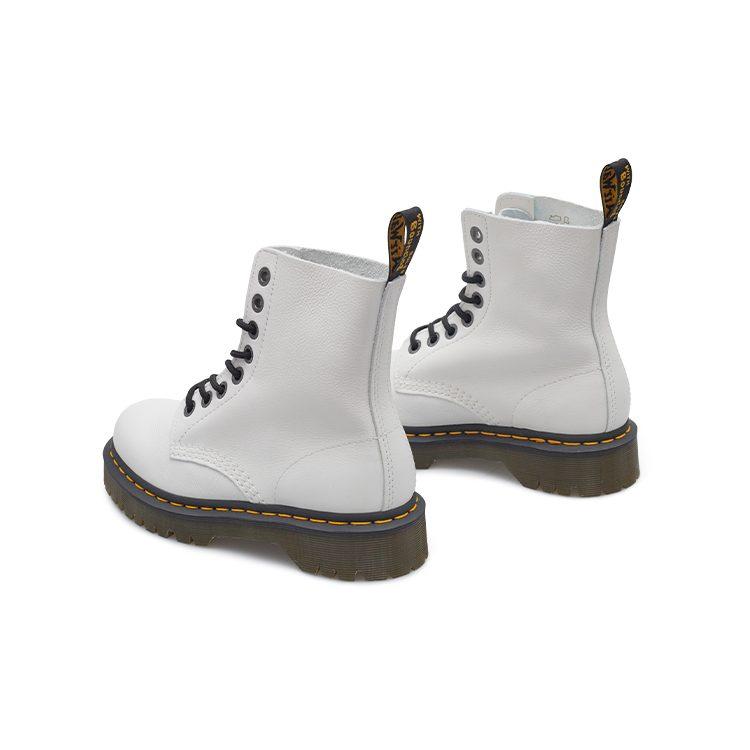 Dr. Martens 1460 Pascal Bex Pisa Leather Lace Up Boots 'White' Women's 27376113