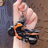 Keychain Pendant Motorbike Charm Zinc Alloy Anti-Detachable Hook Keyring Backpack Accessory Decompression Tool