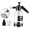 Car Snow Foam Sprayer, Two Nozzles Spraying Can Watering Pot, Hand Pump Pressure Spray Bottle for Cleaning Car Wash 2L