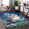 Office Carpet Cozy Owl Design for Sofa Protection Under Chairs