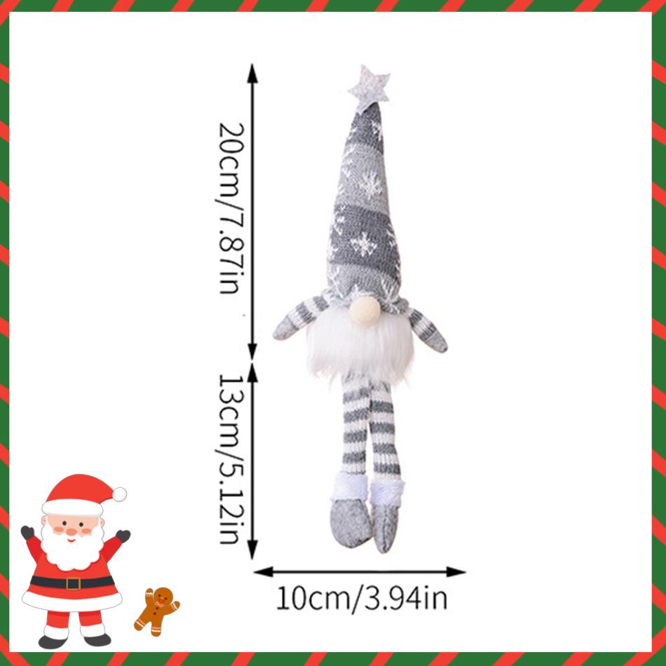 New Christmas Glowing Snowflake Knitted Doll with Battery - Gnome Decor, Atmosphere Lamp, Long-Lasting Power, Kids' Christmas