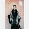 Cloak Shawl Versatile Loose Hair Collar Plaid Cloak Woolen Jacket Female 1181 #