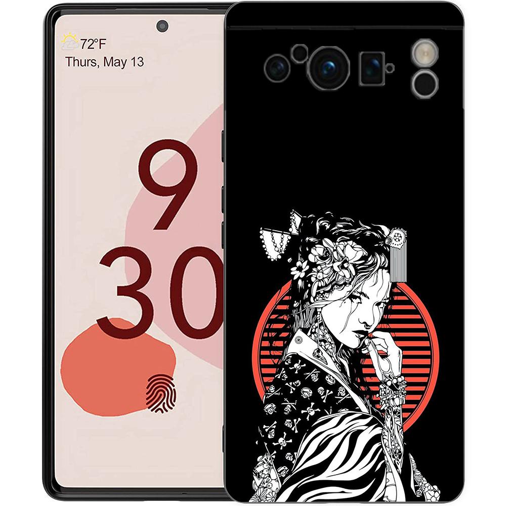 

Японський бусідо самурай для Google Pixel 8 7 6 Pro 6A 5G Чорний чохол для телефону М’яка протиударна задня кришка Силіконова оболонка TPU Coque Pixel 6 Pro