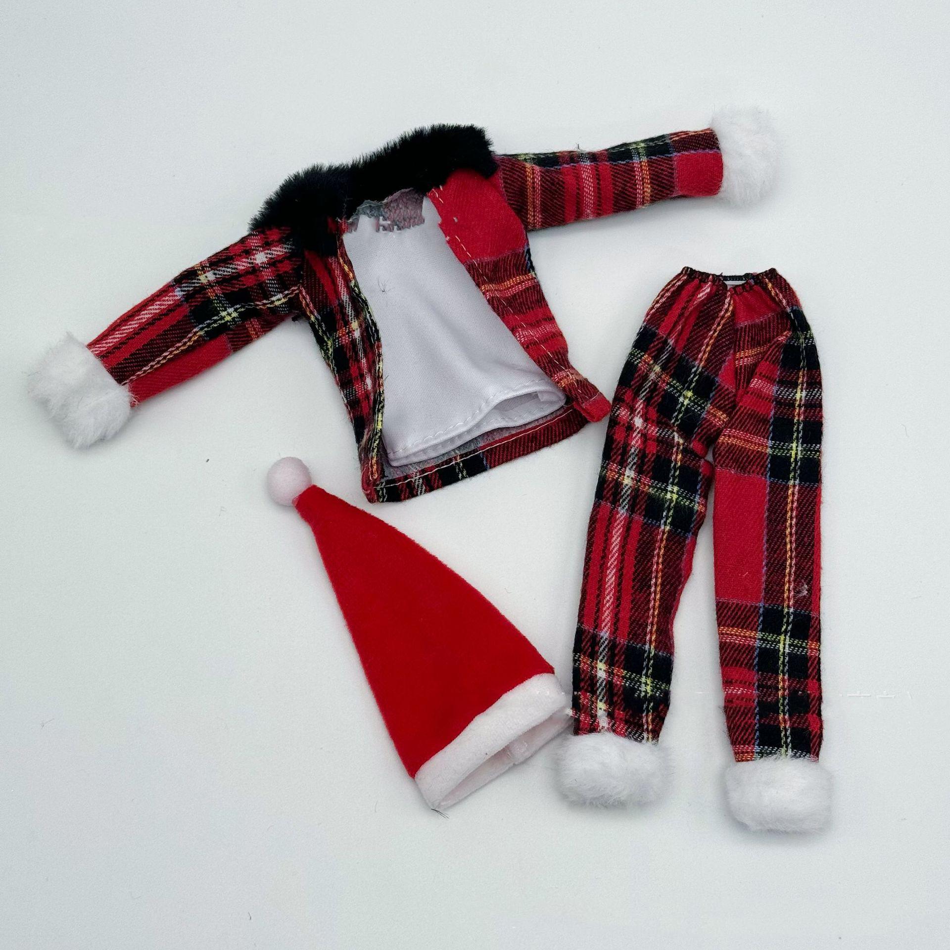 

New 30Cm Doll Clothes Christmas Series Clothes Fashion Multi-Style Christmas Outfit With Coat+Inner Wear+Pants+Hat For 1/6 Doll