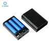 Scatola Batteria DIY Tandem Senza Saldatura con Interruttore per Cellulare Router WiFi Luce LED, Doppia Uscita DC 5V 12V, 3 Batterie 18650