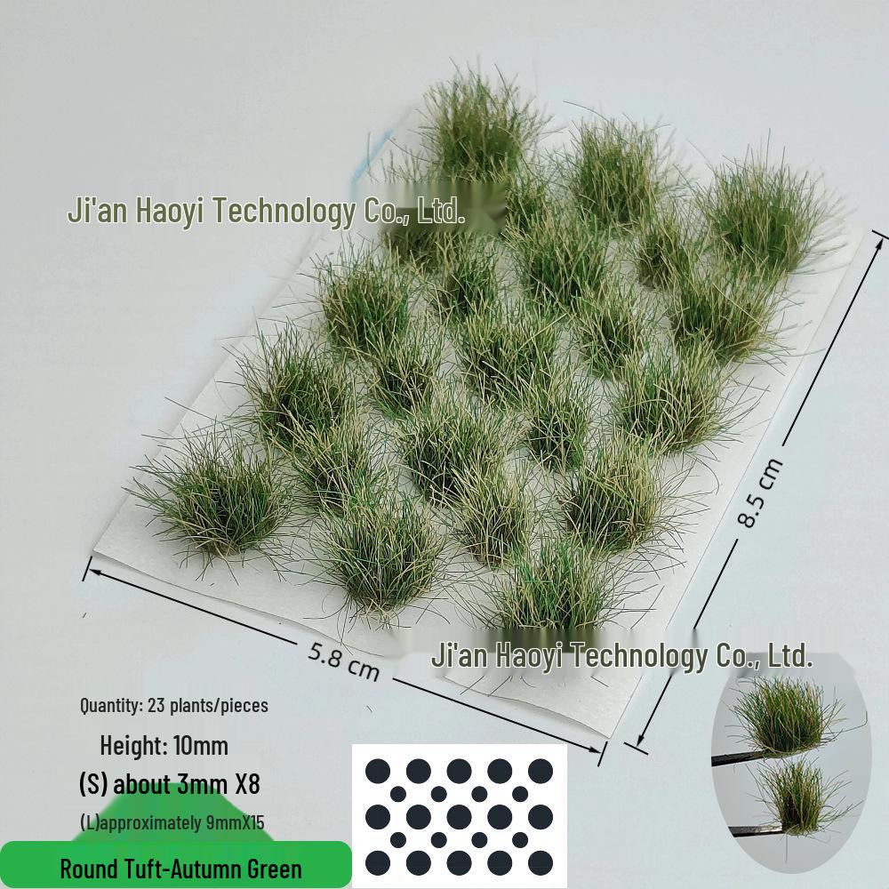 10mm23 Tufts of Seasonal Grass for Miniature Dioramas and Models