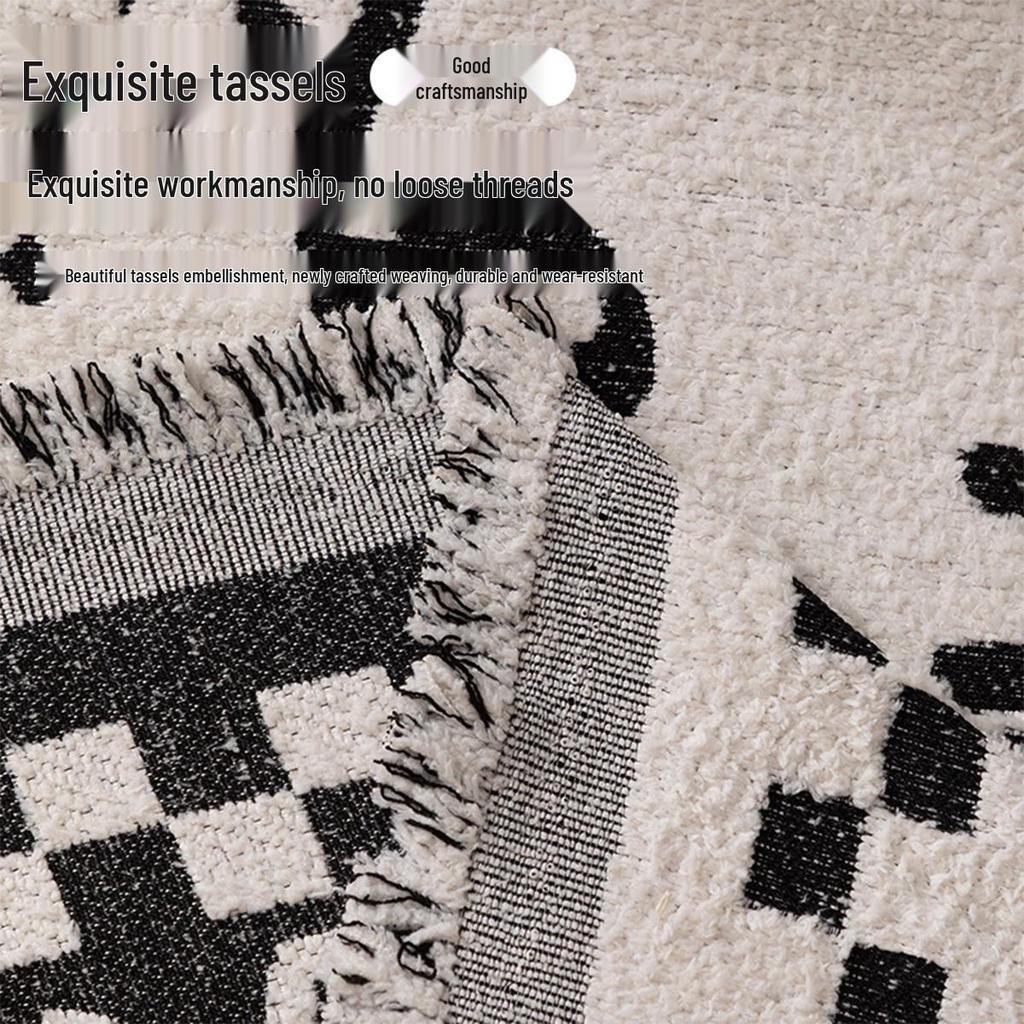 Vier-Jahreszeiten Plüsch Rutschfester Creme Sofaüberwurf