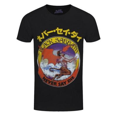 Black Sabbath Unisex-Erwachsene Never Say Die Logo T-Shirt