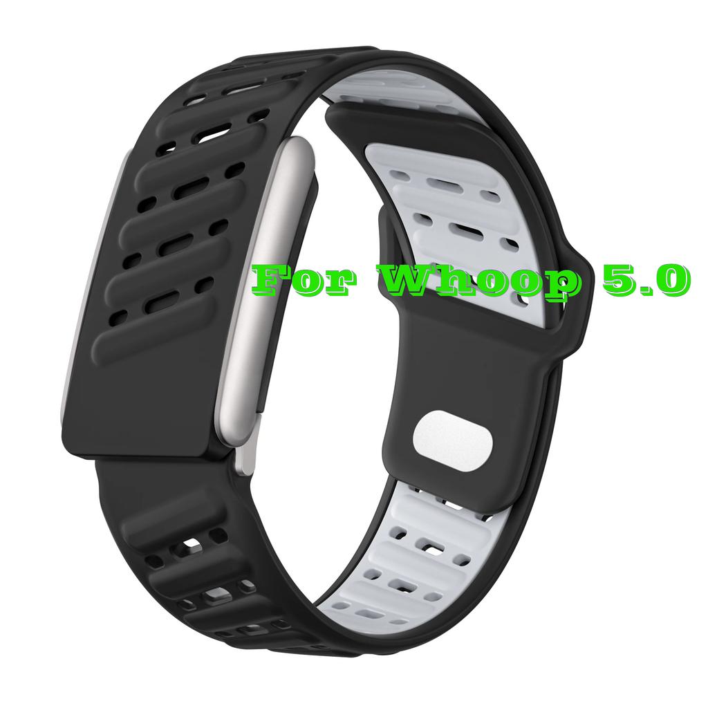 For WHOOP MG / WHOOP 5.0 Breathable Wrist Band Soft Slicone Sweatproof Adjustablle Rubber Band for Whoop 5.0 MG Wristband
