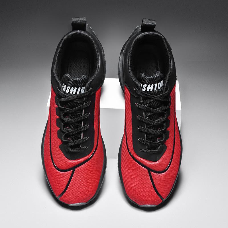 Fashion Double Layer Air Cushion Shoes for Men Outdoor Training Casual Sneakers Shock Absorption Sports Shoes Breathable Mesh Men Shoes