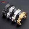 Cinturino per Orologio in Acciaio Inossidabile Massiccio Argento Oro Nero 16 18 19 20 21 22 24 26mm Uomo Chiusura Pieghevole Universale Cinturini per Orologio con Strumenti
