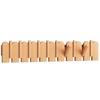 Piano Key Solid Wood Wall-Mounted No-Drill Coat and Hat Rack