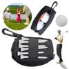 Oxford Cloth Golf Ball Pouch Storage Pocket Golf Ball Holder Golf Small Waist Bag  Men and Women