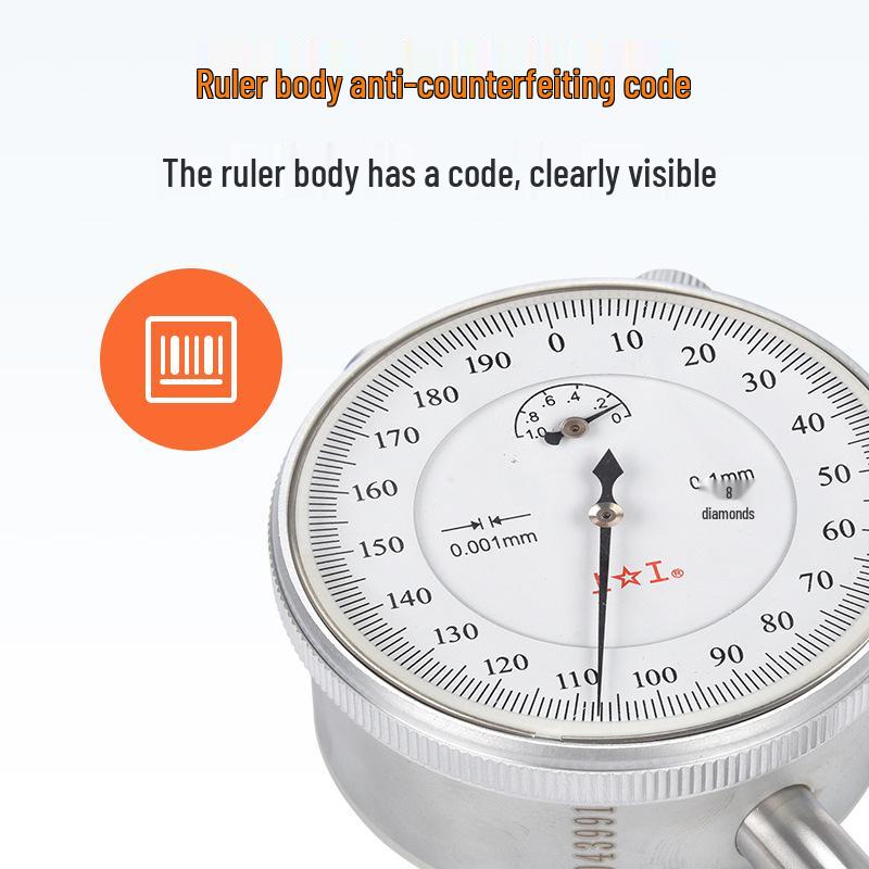 Shanggong High-Precision Mechanical Dial Indicator 0-1mm Shockproof Pointer