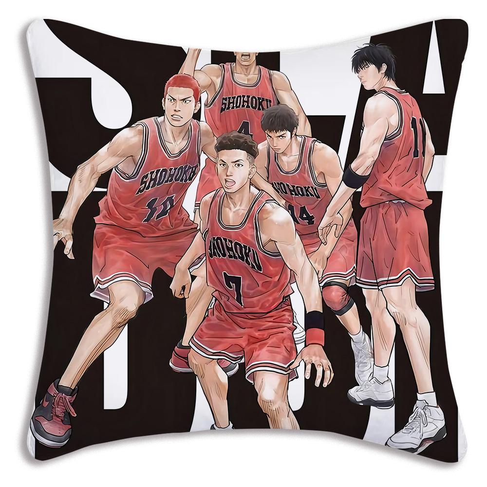 Anime For Slams D-Dunk Pillow Covers Cartoon Sofa Decorative Home Double-sided Printing Short Plush Cute Cushion Cover