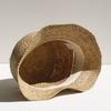 2026 fashion Raffia Straw Bucket Hat Women Summer Bikini Beach Hat Female Korean Travel Sun Protection Breathable Fisherman Hat