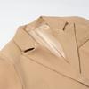 Womens Longline Wool-Blend Coat With Button Streetwear Style 2026