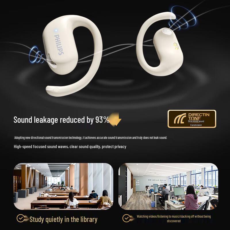 Philips TAT2739 Open-Ear Sport Bluetooth Headphones