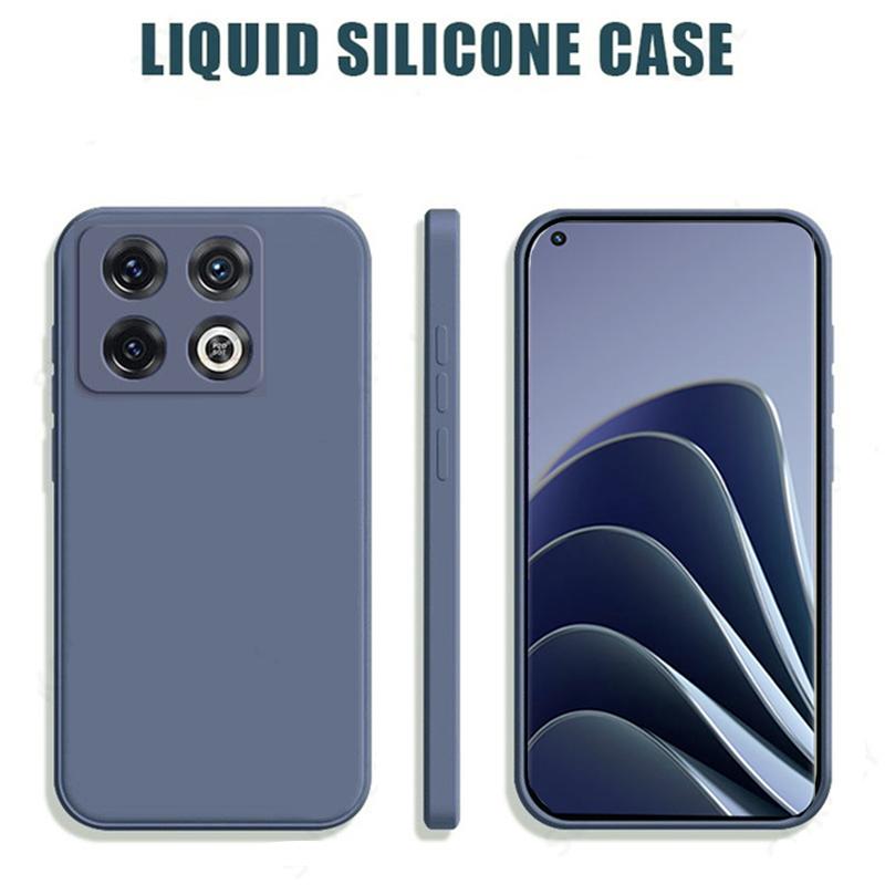 Luxury Square Liquid Silicone Phone Case For OnePlus 10 9 8 7 Pro 1+ 7T 8T 9R 9RT ACE Pro Soft Shockproof Bumper Back Cover Shell