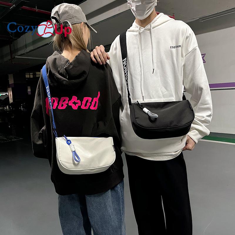 Cozy Up Leisure High-capacity Nylon Canvas Bag, Women's Shoulder Bag, Versatile Broadband Crossbody Pillow Bag