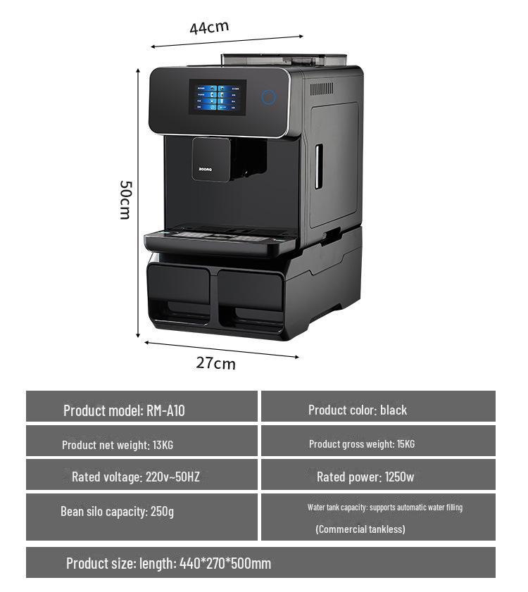 "Fully Automatic Italian American Home A10 Espresso Touchscreen Coffee Machine"