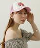 [Milkfed] SWEETS GRAPHIC PRINT MESH CAP for women, LtPINK